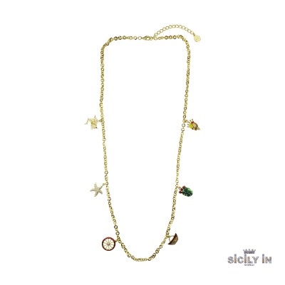 COLLANA LUNGA IN METALLO...