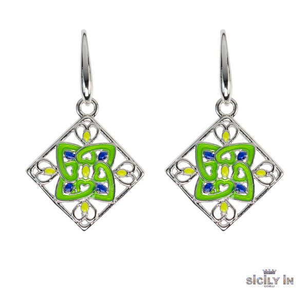 ORECCHINI IN METALLO ANALLERGICO CON 1 CHARM - OR115B