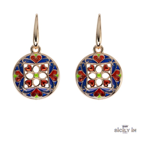 ORECCHINI IN METALLO ANALLERGICO CON 1 CHARM - OR116R