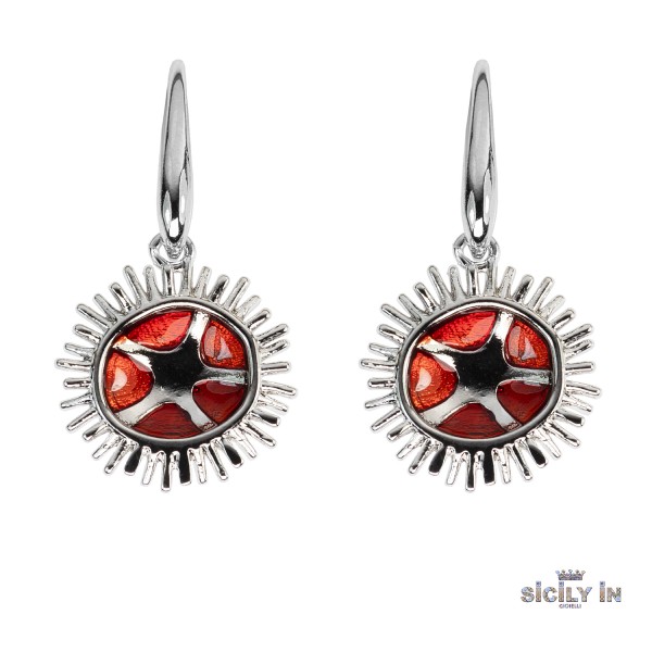 ORECCHINI IN METALLO ANALLERGICO CON 1 CHARM RICCIO - OR120B