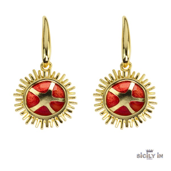 ORECCHINI IN METALLO ANALLERGICO CON 1 CHARM RICCIO - OR120G