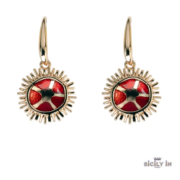 ORECCHINI IN METALLO ANALLERGICO CON 1 CHARM RICCIO - OR120R