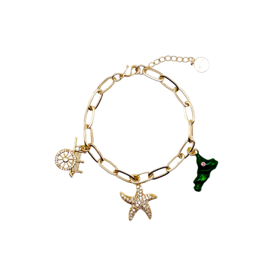 Bracciale 3 charms - BC152G