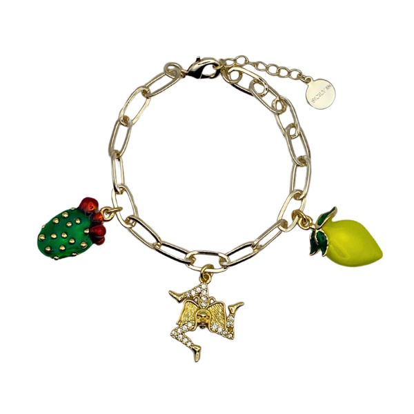Bracciale 3 charms - BC154G