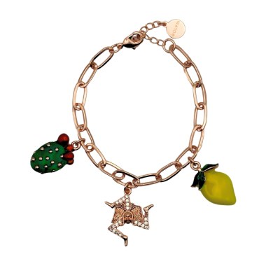 Bracciale 3 charms - BC154R