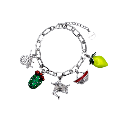 Bracciale 5 charms - BC155B