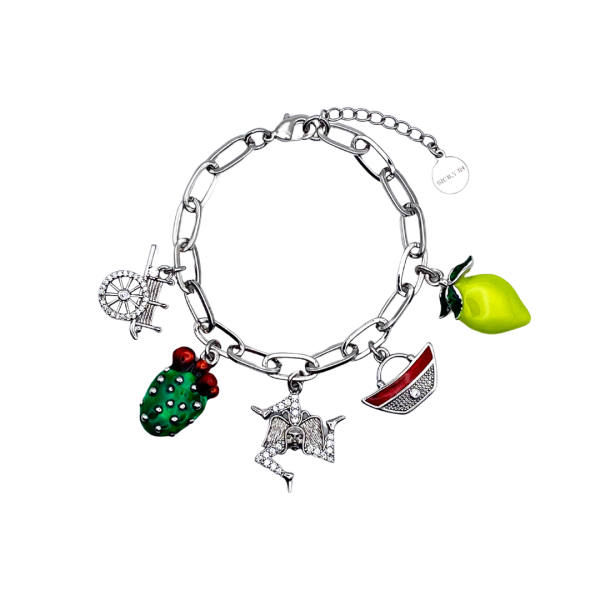 Bracciale 5 charms - BC155B
