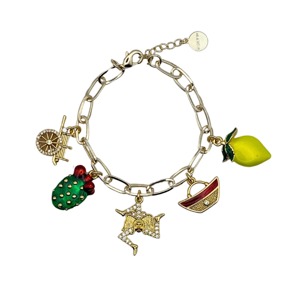 Bracciale 5 charms - BC155G