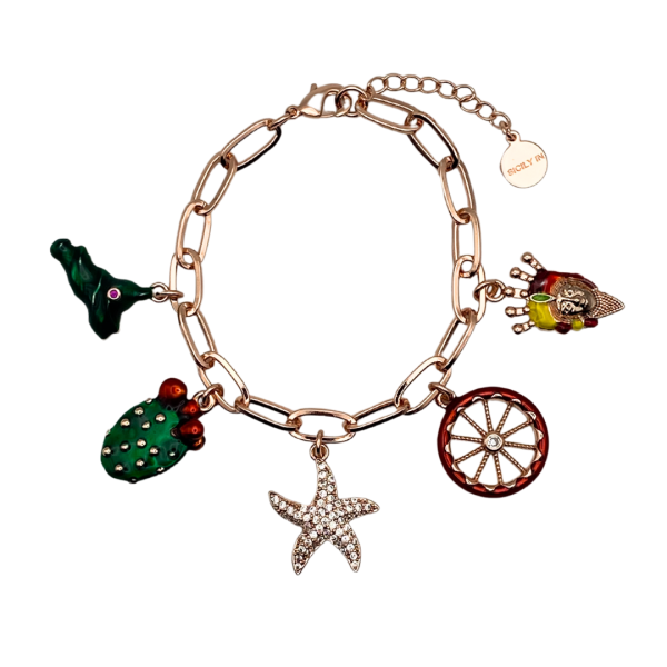 Bracciale 5 charms - BC156R