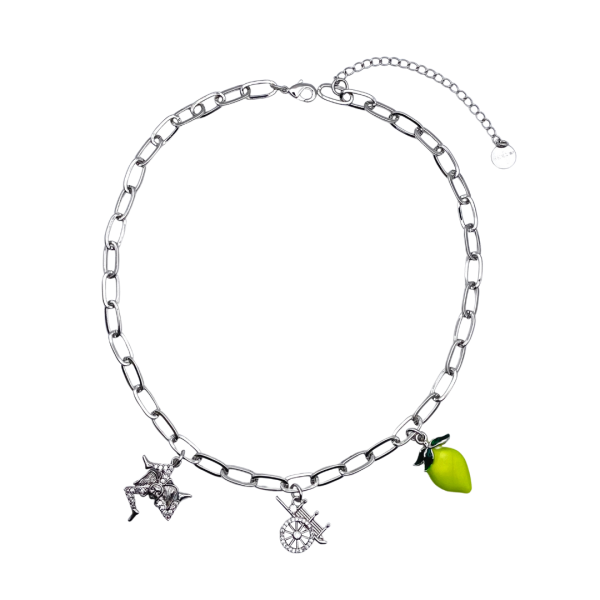 Collana con 3 charms - CL149B