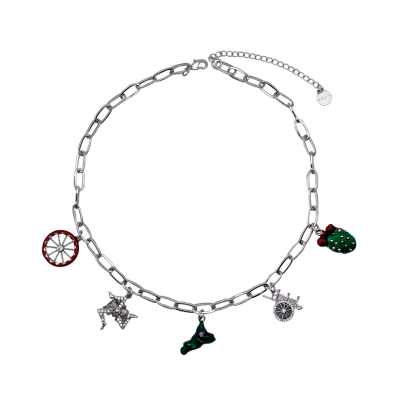 Collana con 5 charms - CL150B