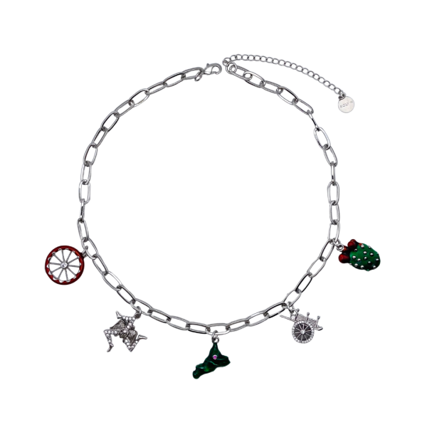 Collana con 5 charms - CL150B