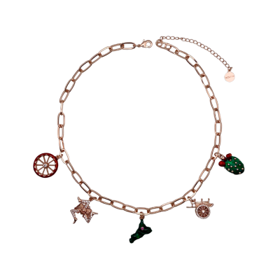 Collana con 5 charms - CL150R
