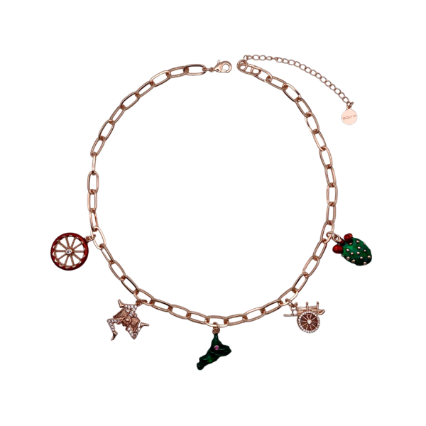 Collana con 5 charms - CL150R
