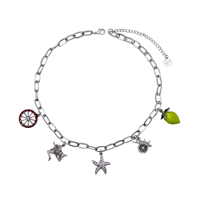 Collana con 5 charms - CL151B