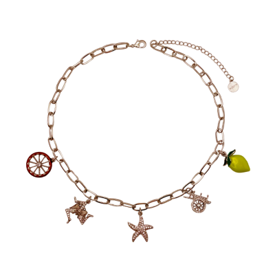 Collana con 5 charms - CL151R
