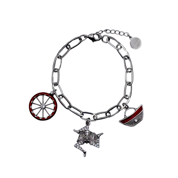 Bracciale 3 charms - BC153B