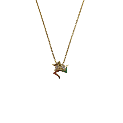 Collana Gialla con charm...