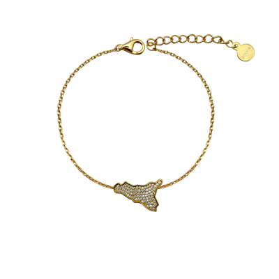 Bracciale giallo con charm...